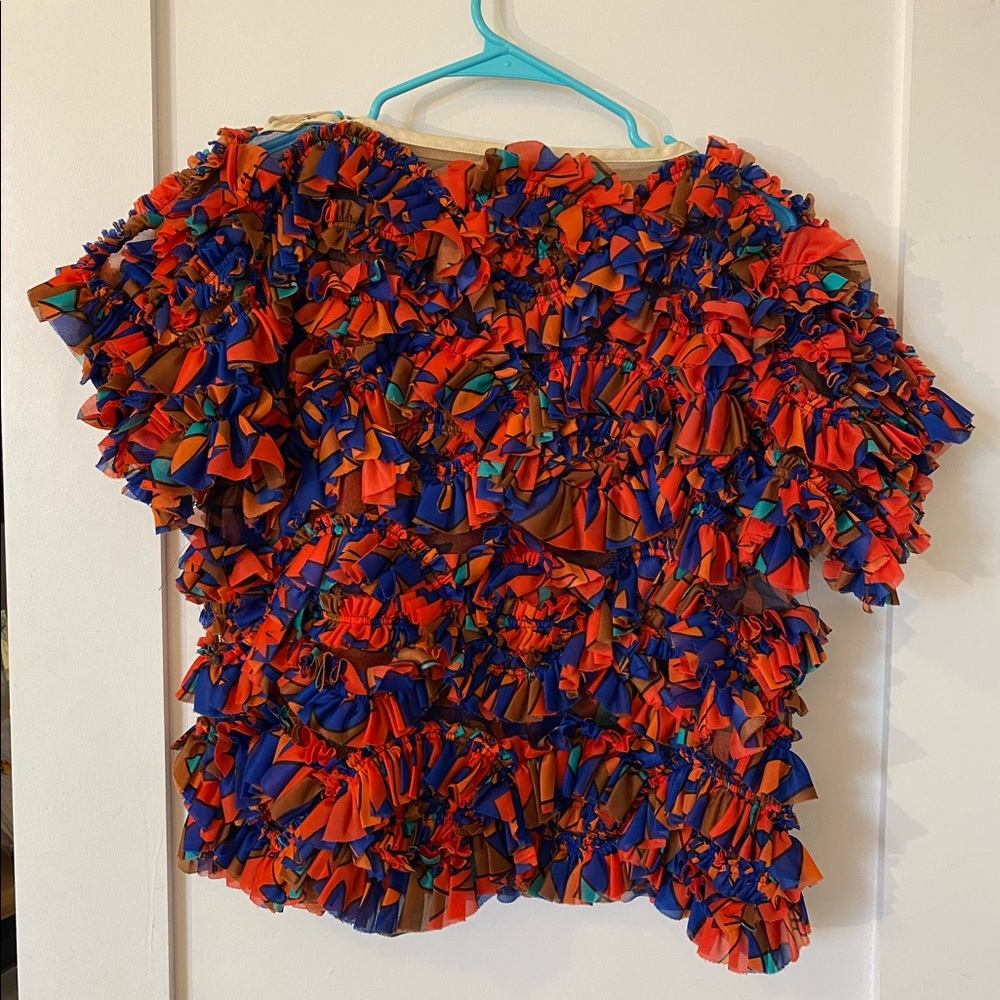 Comme Des Garçon Tricot Ruffle Top